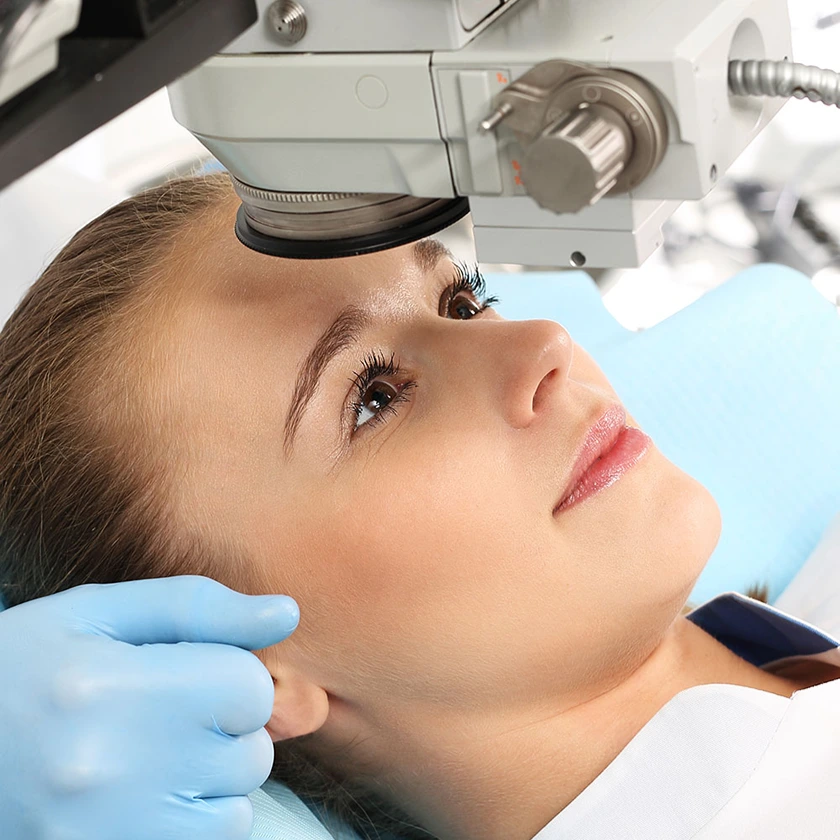 LASIK clinical photo